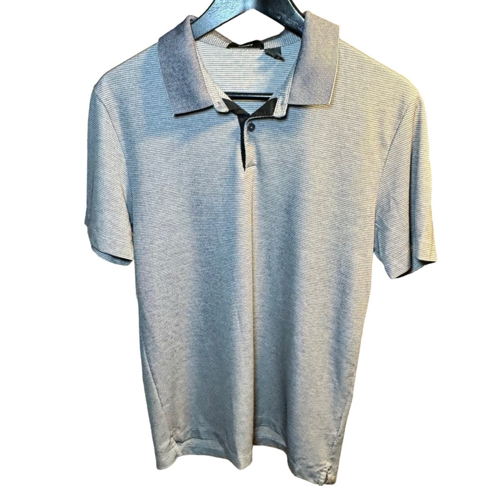Theory Gray Polo Shirt SZ M